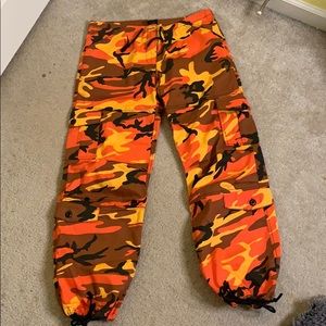 Orange Camo Pants